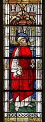 Window w0 depicting St Peter