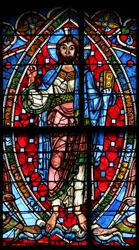 Window depicting the Ascension