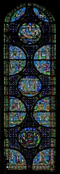 Window w0 depicting the Childhood of Christ