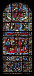 Window depicting the Crucifixion