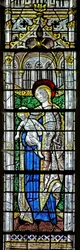 Window w0 depicting the Virgin and Child
