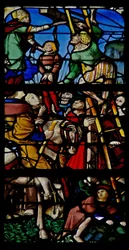 Window depicting a scene from the life of St Claude