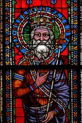 Window w11 depicting Emperor Henry de Bamberg