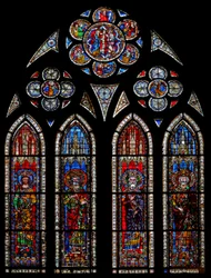 Window w11 depicting Holy Roman Emperors