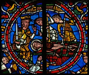 Window w121 depicting St Vincent