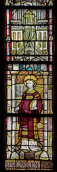 Window w12 depicting St Lawrence