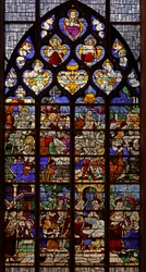 Window depicting scenes from the Life of Christ after Crucifixion