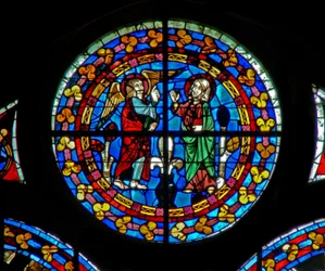 Window depicting the Annunciation