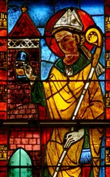 Window w13 depicting St Nicholas