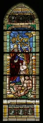 Window depicting the Creation of Eve (modern)