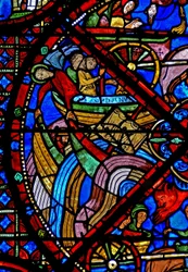 Window depicting the story of St Stephen