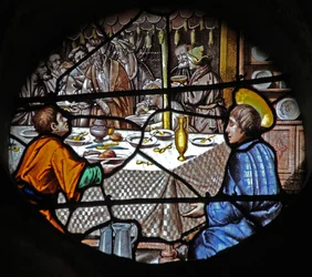 Window depicting a Scene from the Life of St Yves