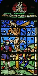 Window 19 depicting the Unrepentant thief