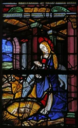 Window depicting the Nativity