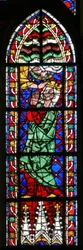 Window w200 depicting the Coronation of the Virgin