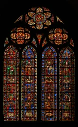 Window w201 depicting SaintPopes and Deacons