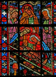 The Funeral of the Virgin Mary - the Apostles gather to attend
