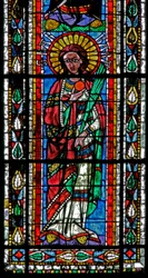Window w202 depicting St Barbara