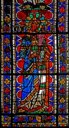 Window w202 depicting St Cecilia