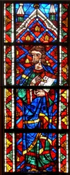 Window depicting a prophet