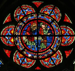 Window depicting the Flight into Egypt