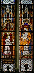 Window depicting the Virgin and Child and the donor