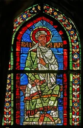 Window w209 depicting Balaam