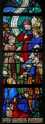 Window depicting St John the Baptist Preaching Christ