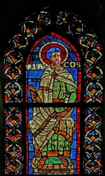 Window w210 depicting Jacob