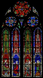 Window depicting the Judgement of Solomon