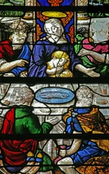 Window depicting the Last Supper