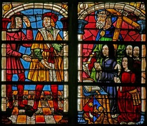 Scene from the Prodigal Son story: the anger of the elder brother; donor