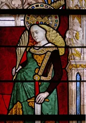 Window depicting St Catherine