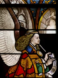 Window depicting the Archangel Gabriel