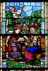 Window depicting Rest during the Flight into Egypt