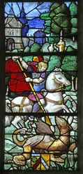 Window depicting St George