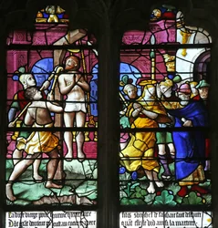 Window depicting the Death of St Caprais