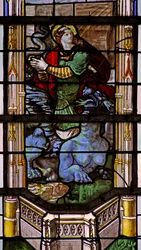 Window depicting St Margaret