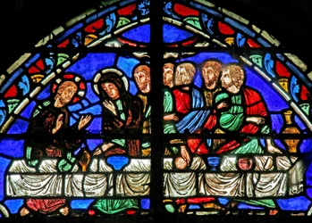 Window depicting the Marriage at Cana