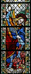 Window depicting St Michael
