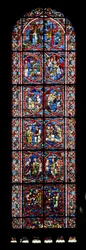 Window depicting the Stories of Lot and Abraham