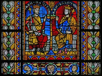 Window depicting David and Solomon