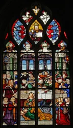 Window w5 depicting the events at Simon