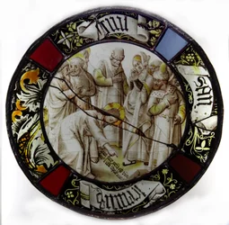 Window w79 Depicting Christ and the Woman Taken in Adultery