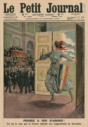 Wish of the French Republic at the Congress of Versailles, Think first of me, front cover illustration from 