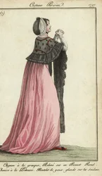 Woman in priestess-style dress