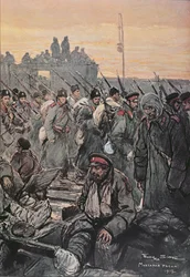 Wounded Bulgarian soldiers during the Balkan campaigns 1912-13
