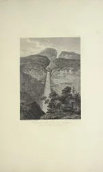 Falls of the Rio de Vinagre, Near the Volcano of Purace, Illustration from 