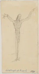 Caricature of Carl Lahmeyer as Conductor
