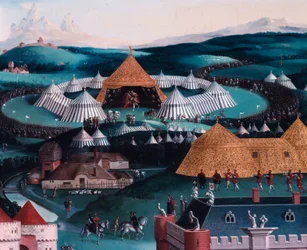 Interview of Francois I and Henry VIII at the Golden Sheet Camp June 7